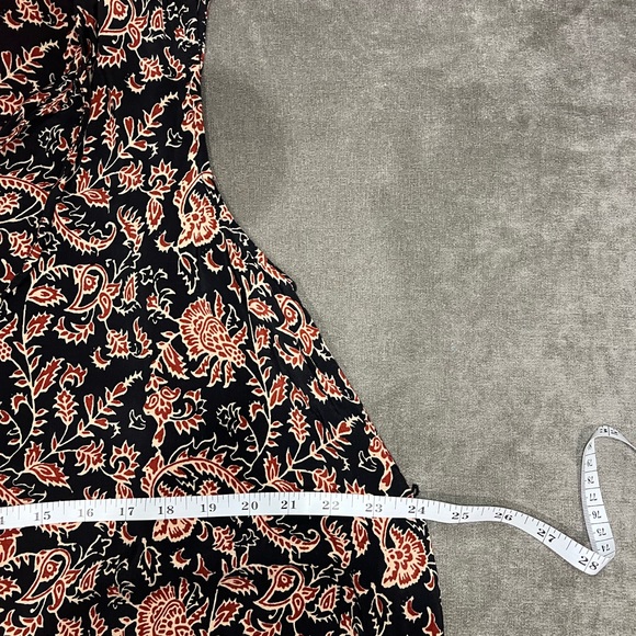 Beachlunchlounge Sleeveless Boho Dress Black with Paisley Design Size Small P - Picture 10 of 11